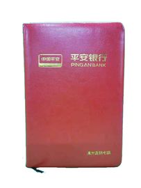 OEM PU Leather Cover Embossing Custom Printed Notebooks For Gluing Binding