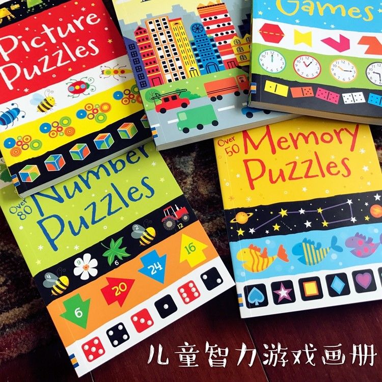 Full Color Soft Cover Children's Books Printing Game Puzzle A4 School Spot UV Coating